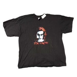 GILDAN T-Shirt‎ The Crow XXL Black 2004 Eric Draven Graphic New Old Stock Vtg